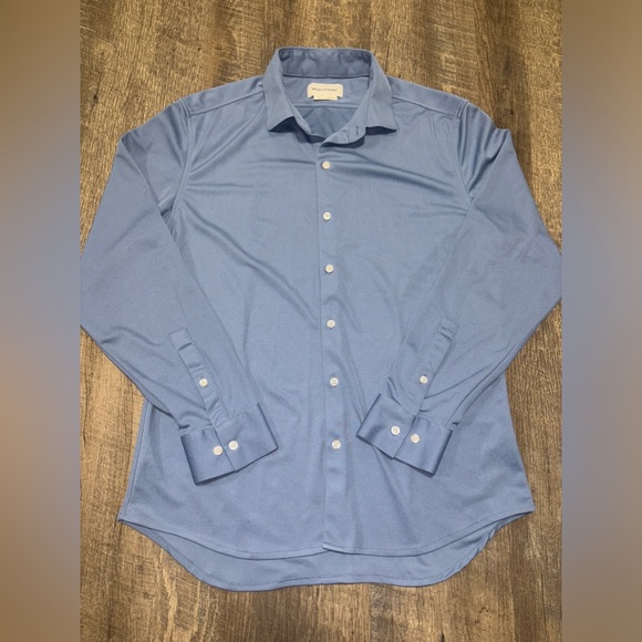 Ministry of Supply Men’s Long Sleeve Performance Button Up Shirt Size L - Picture 3 of 6